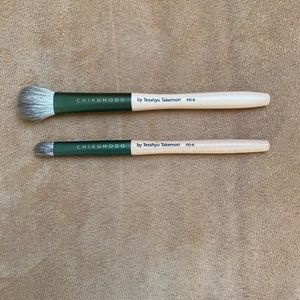 CHIKUHODO FO SERIES Eye Brushes FO-5 AND F0-6 AND Free Bronzer!